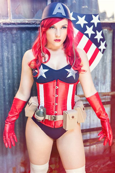 pinup captain america cosplay project nerd