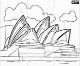 Sydney Kleurplaat Kleurplaten Huizen Steden Monumenten Puzzels Puzzel Vrijheidsbeeld Kleurplaatkleurplaten Opernhaus sketch template