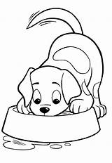 Coloring Pages Puppy Kids Dog Dogs Print Bowl Whole Food Little sketch template