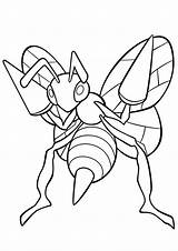 Beedrill Pokemon Babyhouse Colorings sketch template