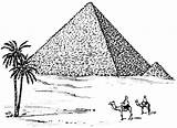 Piramides Pyramid Giza Pyramids sketch template