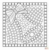 Mosaic Coloring Pages Christmas Bell Kids Printable Drawing Roman Cat Colouring Para Template Sheets Adult Templates Mosaico Getdrawings Bells Heart sketch template