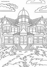 Ausmalbilder Mansion Colouring Favoreads Ausmalen Erwachsene Svg Grafiken Lässig Choisir Tableau Brian sketch template