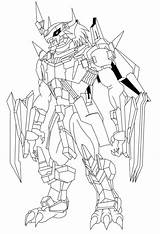 Line Wargreymon Pyrus Digimon Leonidas Antibody sketch template