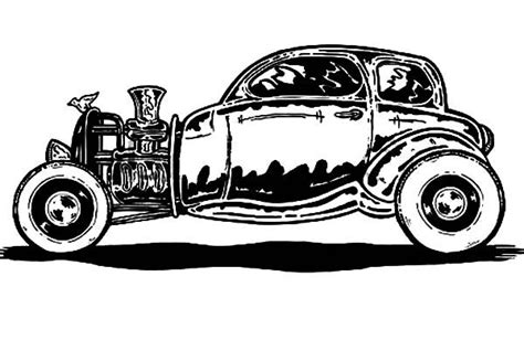 classic style hot rod cars coloring pages kids play color cars