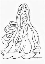 Rapunzel Principesse Colorir Desenhos Tella Barbie Princesas Piccola sketch template