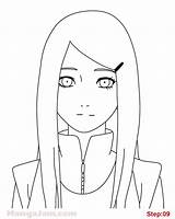 Kushina Naruto Uzumaki Anime Mangajam Drawing Easy Drawings Desenho Sketch Draw sketch template
