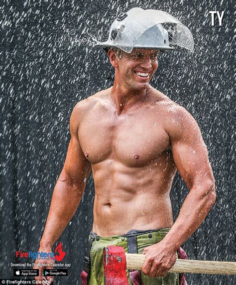 The Men From The Firefighter S Calendar Strip Off For 2017 Daily Mail