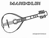 Mandolin Coloring Pages Line Clipart Musical Para Instruments Mandolina Kids Dibujar Music Tattoo Instrument Sheets Search Cliparts Uncommon String Google sketch template
