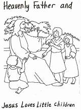 Coloring Lds Pages Father Clipart Christ Heavenly Kids Jesus sketch template