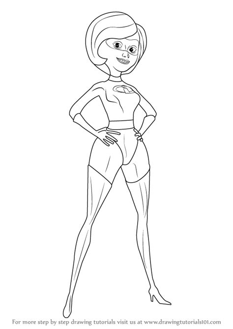 Learn How To Draw Elastigirl From The Incredibles The