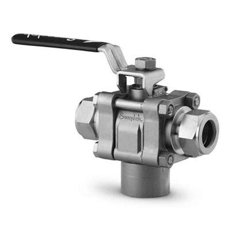 Ss 62xts4 F4 Swagelok Whitey Ball Valve 3 Way Inlet 1 4 Tube