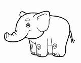 Elephant Little Coloring Coloringcrew Getdrawings Drawing sketch template