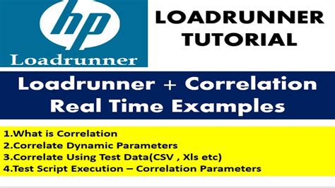 loadrunner tutorials correlation  loadrunner  examples youtube