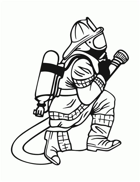 images fireman coloring pages firefighter coloring pages