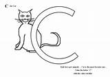 Coloring Letter Pages Kids Printable Clipart Sheets Cat Alphabet Library Popular Coloringhome Studyvillage Yawns sketch template