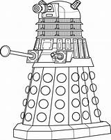 Dalek Tardis Timelord Generaltattooco sketch template