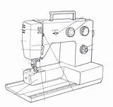 Naaimachine Anker Cucire Onderdelen Sewingmachine Macchine Naaimachines sketch template