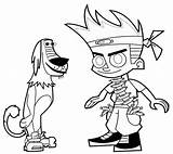 Coloring Johnny Test Pages Dukey Kids Choose Board Cartoongoodies sketch template