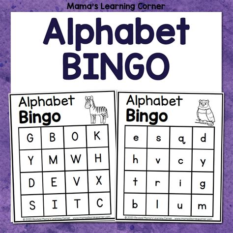 alphabet bingo cards printable
