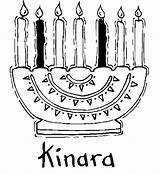 Kwanzaa Coloring Pages Kinara sketch template