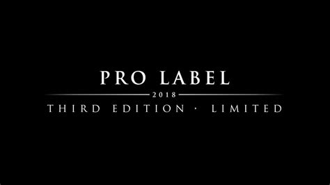 pro label  edition reveal youtube