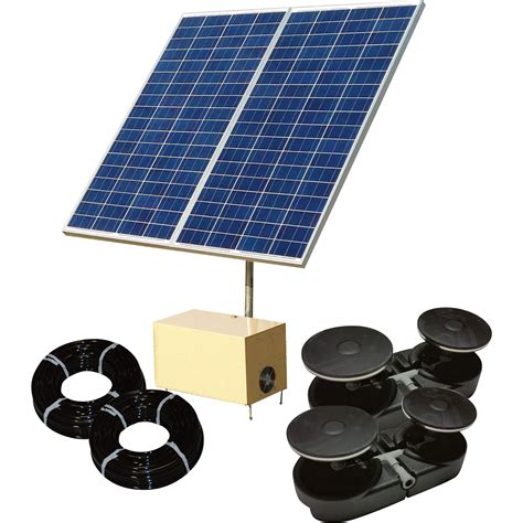 aermaster solar  direct drive pond aerator system  cfm   acre capacity model