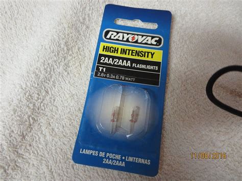 Rayovac T1 2tb High Intensity Miniature Bulb For 2 Cell Aa