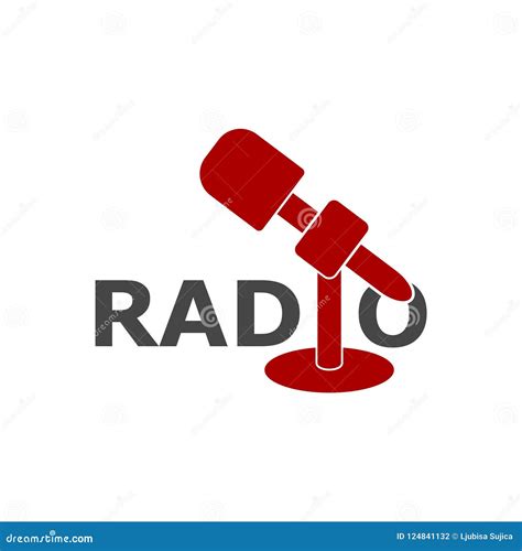 radio logo radio icon simple vector stock vector illustration