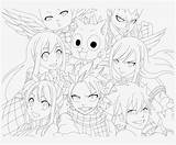 Coloring Pages Fairy Tail Anime Transparent Seekpng sketch template