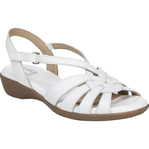 naturalizer womens neka white platform sandals shoes  narrow aan bhfo  ebay
