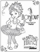 Nancy Fancy Coloring Pages Disney sketch template