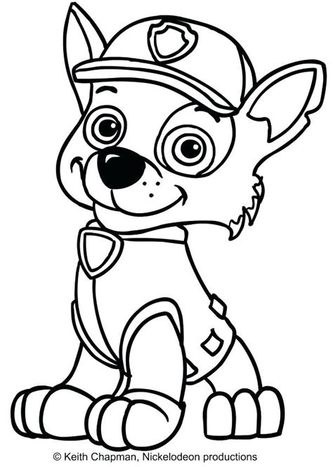 rocky paw patrol coloring pages  getcoloringscom  printable