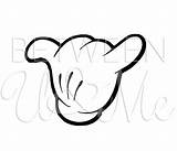 Mickey Mouse Tattoo Disney Hand Party Loose Hang Birthday Stitch Minnie Template Luau Etsy sketch template
