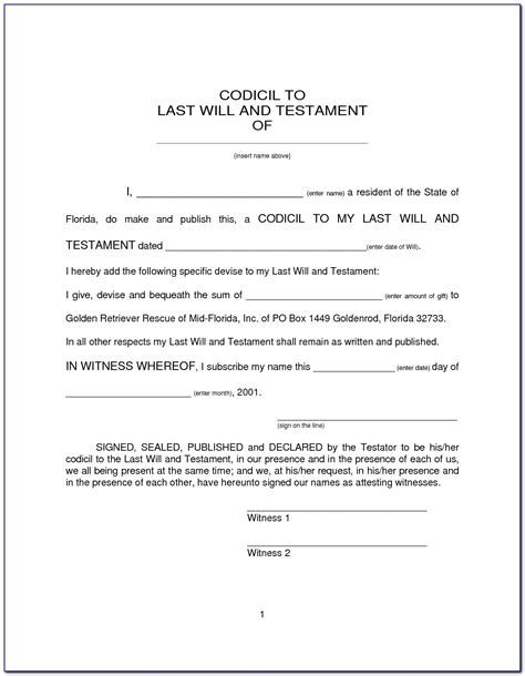 printable    testament blank forms texas