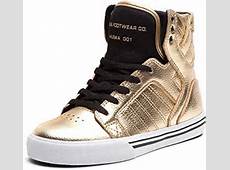 com: Supra Kids Skytop Size 5.5 Gold / Black White Skate Shoes: Shoes
