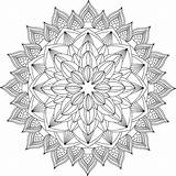 Coloring Mandala Pages Adult Printable Sheet Color sketch template