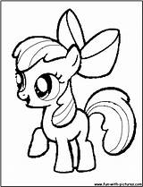 Coloring Pages Mylittlepony Applebloom Fun sketch template