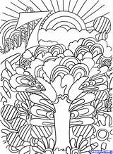 Trippy Coloring Pages Adults Print Printable Color Psychedelic Detailed Letscolorit Sun Draw Kids Library Clipart sketch template