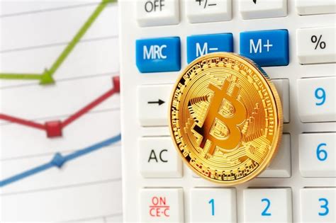 photo bitcoin coin  calculator