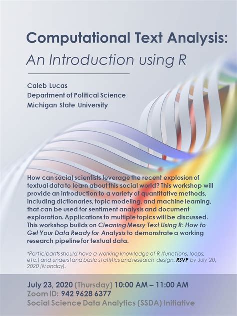 computational text analysis social science data analytics initiative