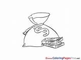 Money Pages Coloring Sheet Title sketch template