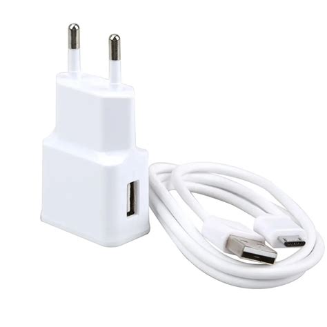 alloet eu usb mobile phone charger   universal travel wall charger  micro usb cable