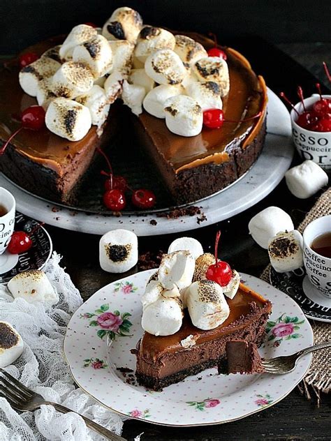 Marshmallow Chocolate Caramel Cheesecake Sweet And