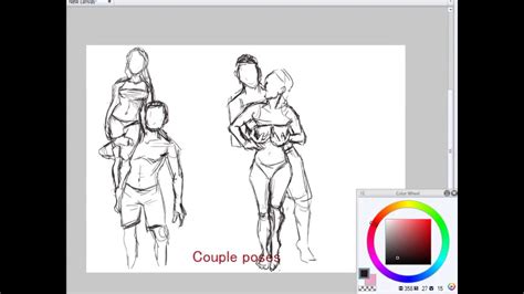Couple Poses Reference Sheet 1 Youtube