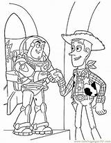 Coloring Woody sketch template