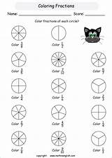 Fractions Worksheets Worksheet Fraction Grade Math Printable Coloring Primary Color Beginner Shapes Beginning Mathinenglish Students Singapore Sheet Class Beginners Exercises sketch template