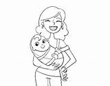 Mother Coloring Proud Coloringcrew sketch template