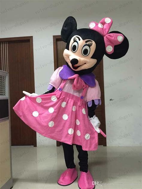 pink minnie mouse mascot costume disney cartoon dress adult size halloweenparty ebay