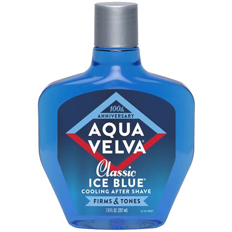 aqua velva aqua velva  shave classic ice blue scent  cools firms  tones skin